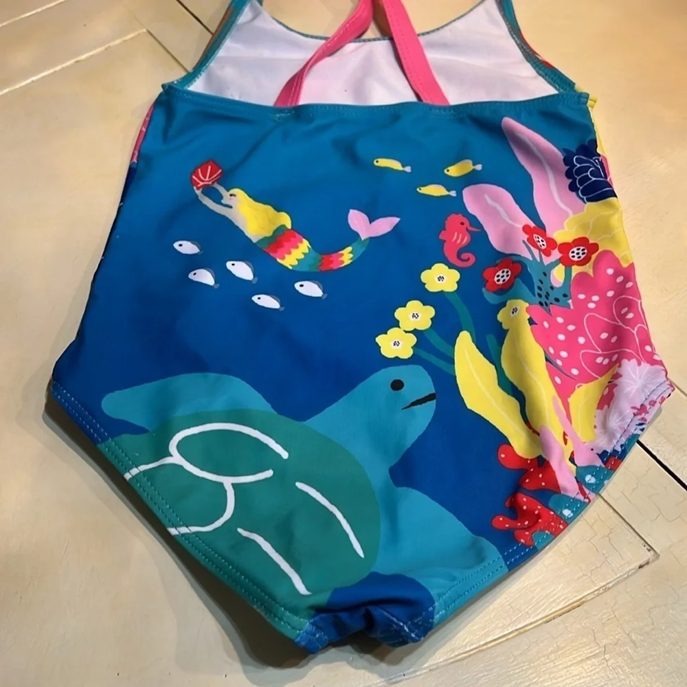 Girls 4-5Y one piece bathing suit NWOT